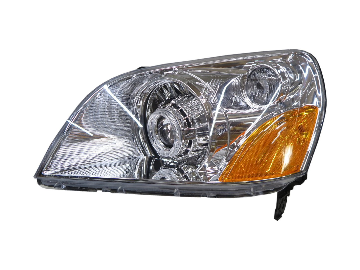 CrazyTheGod Pilot YF1/2 thế hệ đầu tiên 2003-2005 SUV 5D Guide LED Angel-Eye Projector Headlight Đèn pha mạ crôm cho HONDA LHD