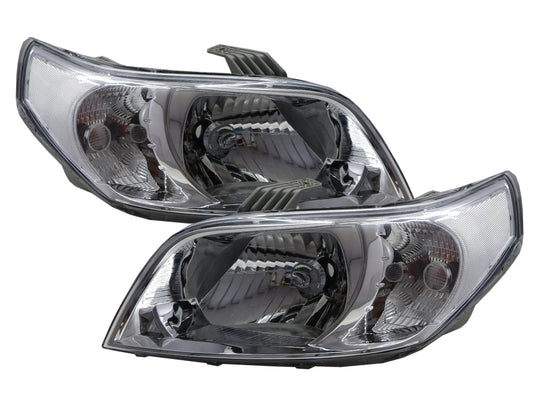 CrazyTheGod Barina TK Fifth generation 2009-2011 Hatchback 3D Crystal Headlight Headlamp Chrome for HOLDEN LHD