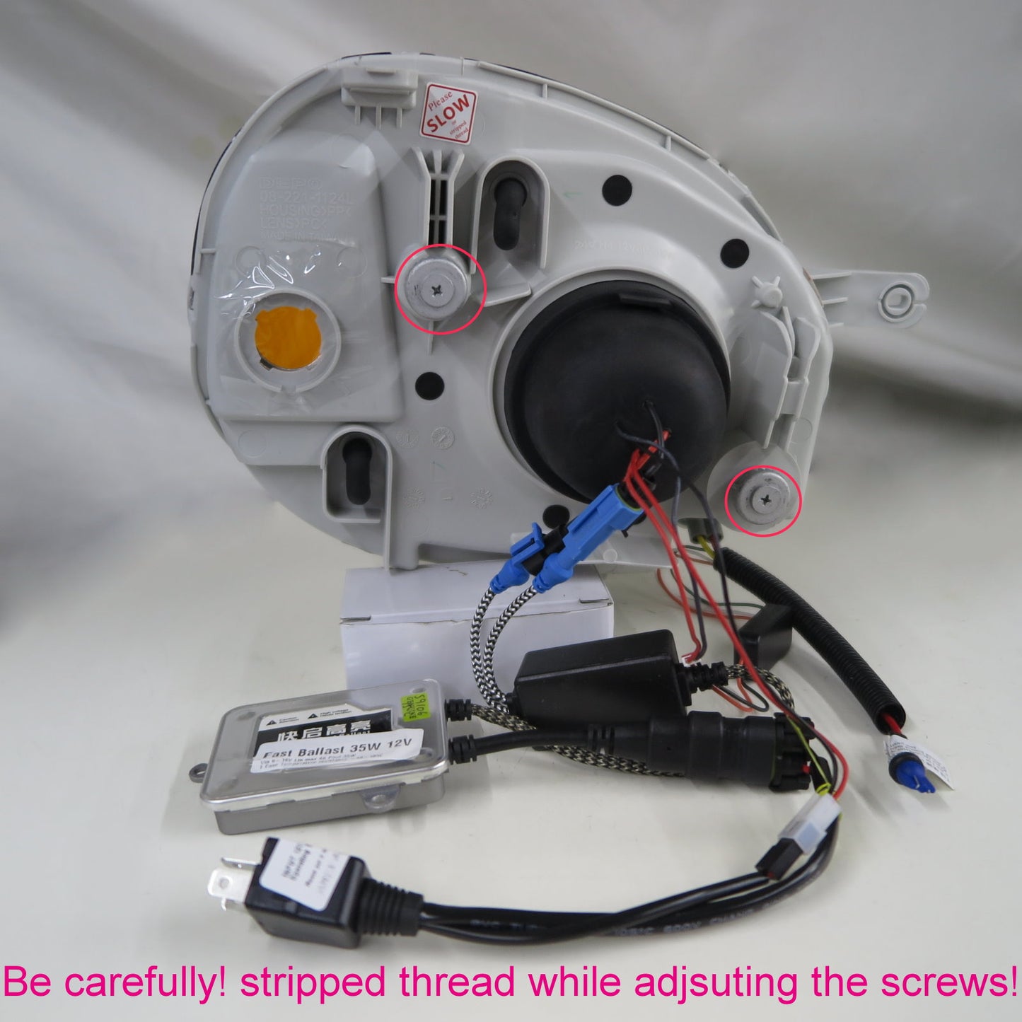 CrazyTheGod AMICA/ATOZ 1998-2004 Guide LED Angel-Eye HID XENON Dual Beam Headlight CHROME for HYUNDAI LHD