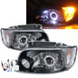 CrazyTheGod Elantra Lavita FC 2001-2004 Pre-Facelift Hatchback 5D Guide LED Angel-Eye Projector HID Headlight Đèn pha màu đen cho HYUNDAI LHD