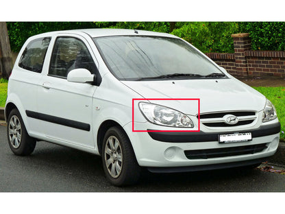 CrazyTheGod Getz/Click 2005-2011 FACELIFT Hatchback 3D/5D Crystal ไฟหน้าโครเมียมสำหรับ HYUNDAI LHD