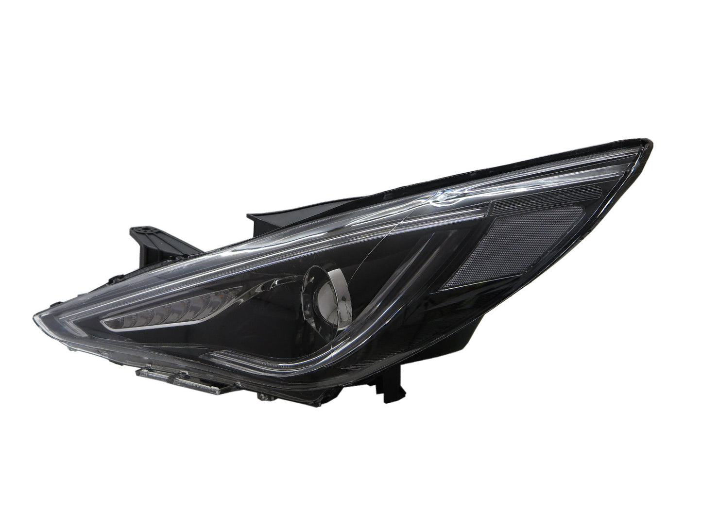 CrazyTheGod SONATA YF Sixth generation 2009-2014 Sedan 4D Bi-Projector LED Dynamic Turn Signal Headlight Headlamp Black for HYUNDAI RHD