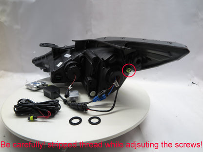 CrazyTheGod SONATA YF Sixth generation 2009-2014 Sedan 4D Bi-Projector LED Dynamic Turn Signal Headlight Headlamp Black for HYUNDAI RHD