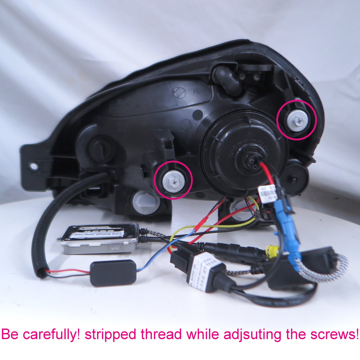 CrazyTheGod Tucson JM First generation 2004-2009 SUV 5D Guide LED Angle-Eye Projector HID Headlight Headlamp Dark Gray for HYUNDAI RHD