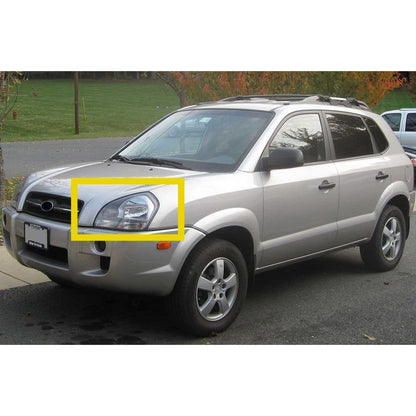 CrazyTheGod Tucson JM First generation 2004-2009 SUV 5D Guide LED Angle-Eye Projector HID Headlight Headlamp Dark Gray for HYUNDAI RHD