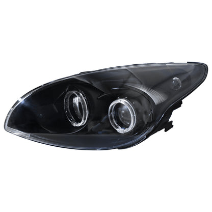 CrazyTheGod i30 FD thế hệ đầu tiên 2007-2012 Hatchback 5D Guide LED Angle-Eye Projector Headlight Đèn pha màu đen cho HYUNDAI LHD