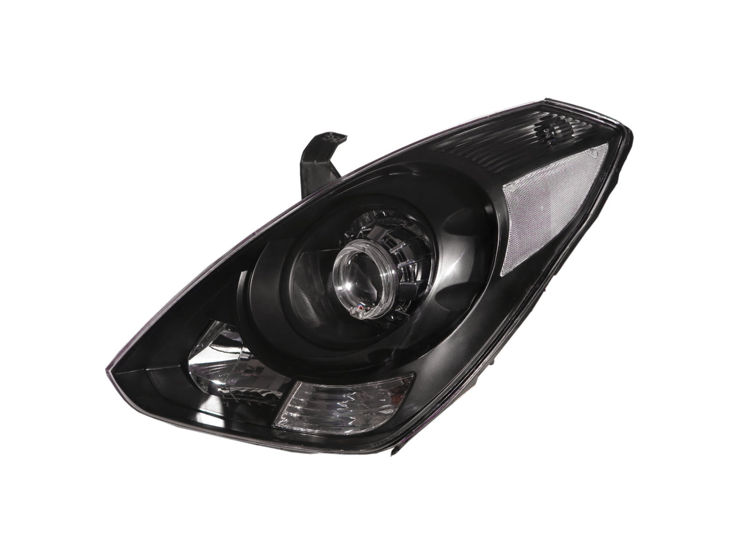 CrazyTheGod iMax TQ Thế hệ thứ hai 2007-2017 Minibus/VAN 4D Guide LED Angel-Eye Projector Headlight Đèn pha màu đen cho HYUNDAI RHD