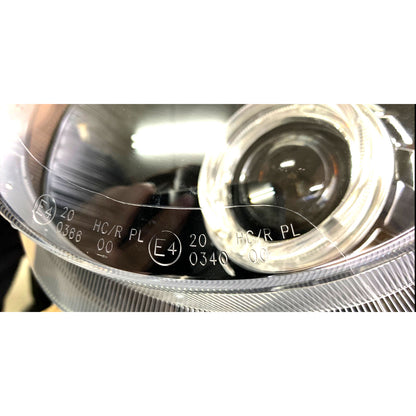 CrazyTheGod ESQ First generation 2014-Present Hatchback/SUV 5D Guide LED Angel-Eye Projector Headlight Headlamp Chrome EU for INFINITI RHD