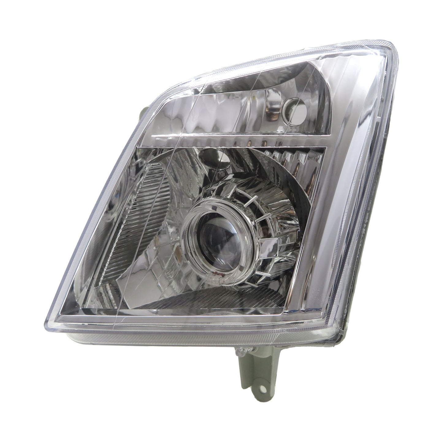 CrazyTheGod D-Max RA/RC รถกระบะปรับโฉมใหม่ 2007-2011 พร้อมไฟหน้าโปรเจคเตอร์ LED Angel-Eye HID แบบ 2D/4D Guide โครเมียม สำหรับ ISUZU LHD