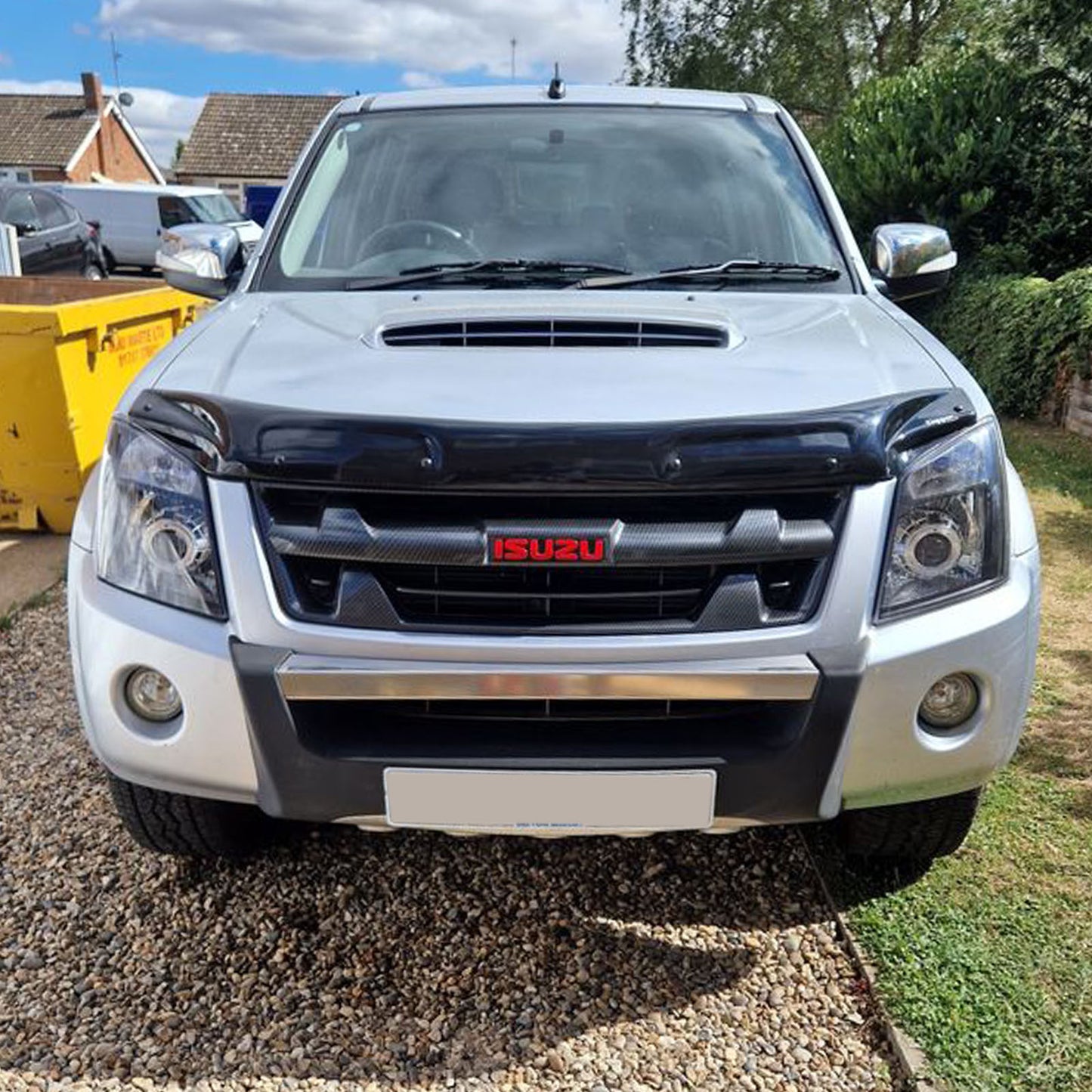 CrazyTheGod Rodeo DENVER 2007-2011 Facelift Pickup 2D/4D Guide LED Angel-Eye Projector ไฟหน้า HID โครเมียม V2 สำหรับ ISUZU LHD