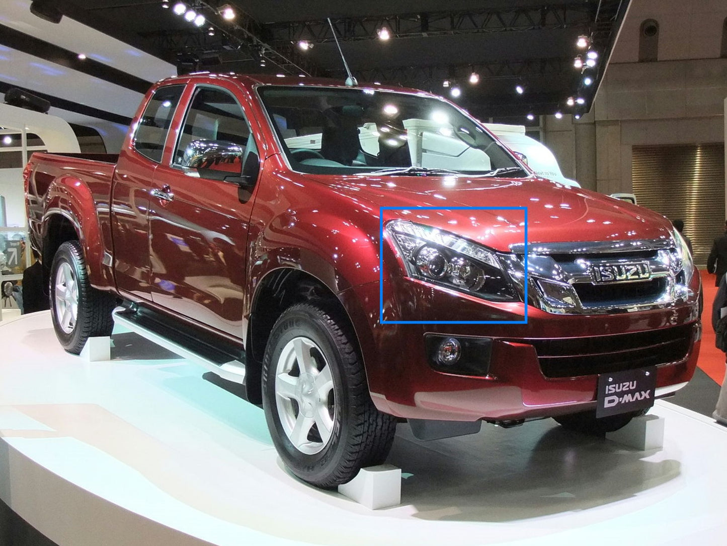 CrazyTheGod D-Max RT50 Thế hệ thứ hai 2012-2015 Xe bán tải/Ute/Bakkie trước khi nâng cấp Đèn pha máy chiếu Halo 2D/4D bằng vải cotton màu đen cho ISUZU LHD