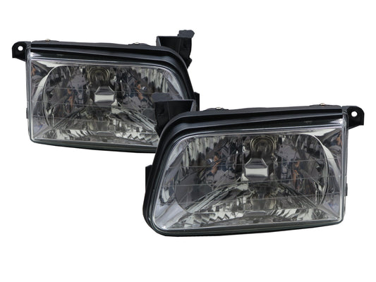 CrazyTheGod Dragon Eye 1996-1999 Pickup Truck/Ute/Bakkie 4D Clear Glass Headlight Headlamp Chrome for ISUZU LHD