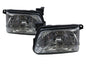 CrazyTheGod Invader 2000-2005 Pickup 4D Clear Glass Headlight Headlamp Chrome for ISUZU LHD