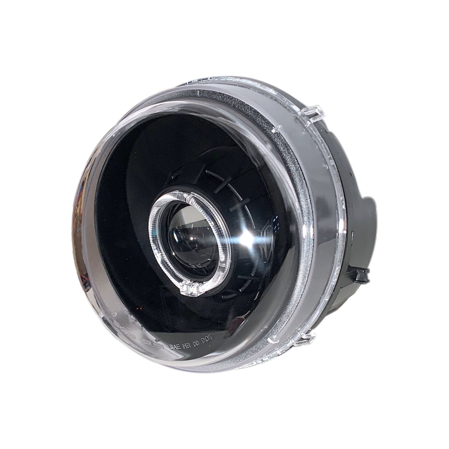 CrazyTheGod CHEROKEE KJ Thế hệ đầu tiên 2005-2007 SUV 4D Guide LED Angel-Eye Projector Headlight Đèn pha màu đen EU cho JEEP LHD