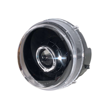 CrazyTheGod CHEROKEE KJ Thế hệ đầu tiên 2005-2007 SUV 4D Guide LED Angel-Eye Projector Headlight Đèn pha màu đen EU cho JEEP LHD