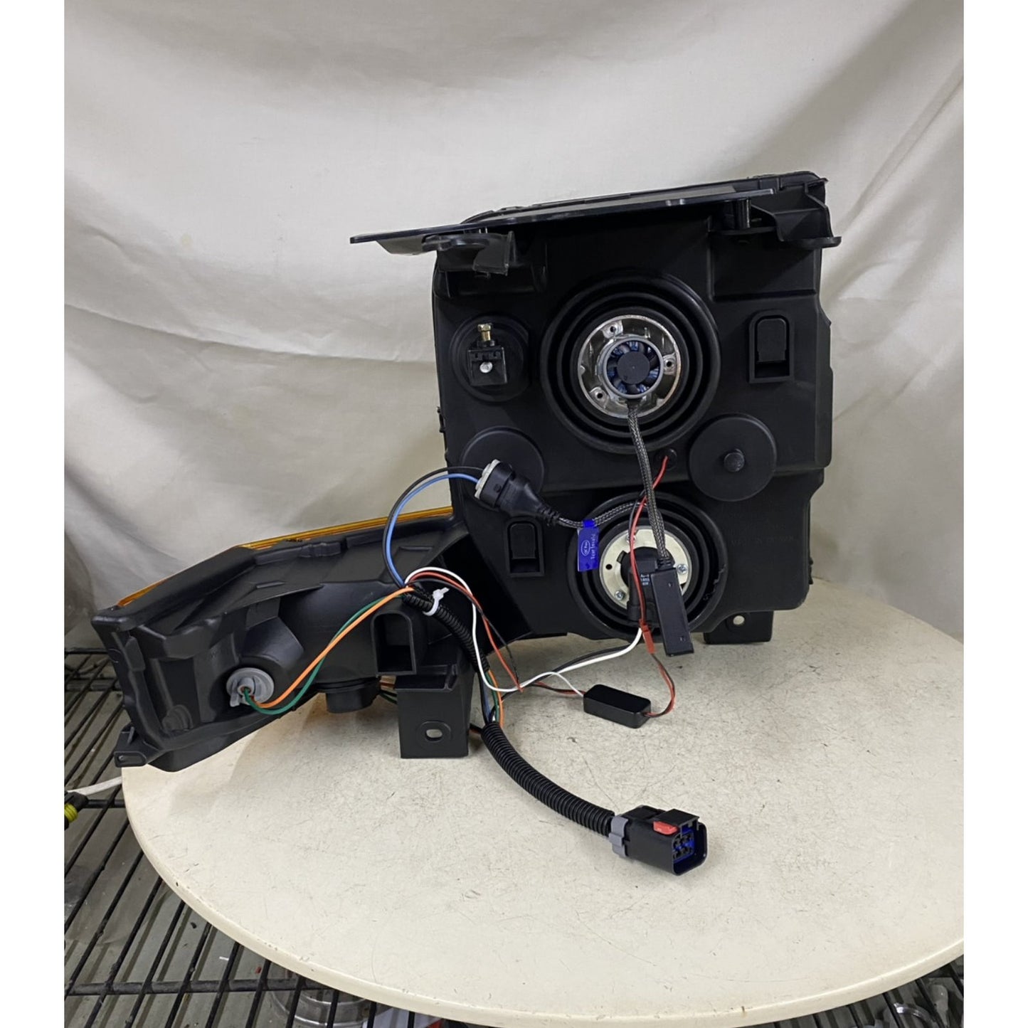 CrazyTheGod Commander 2006-2010 Guide LED Angel-Eye Projector Headlight Headlamp Black for JEEP LHD