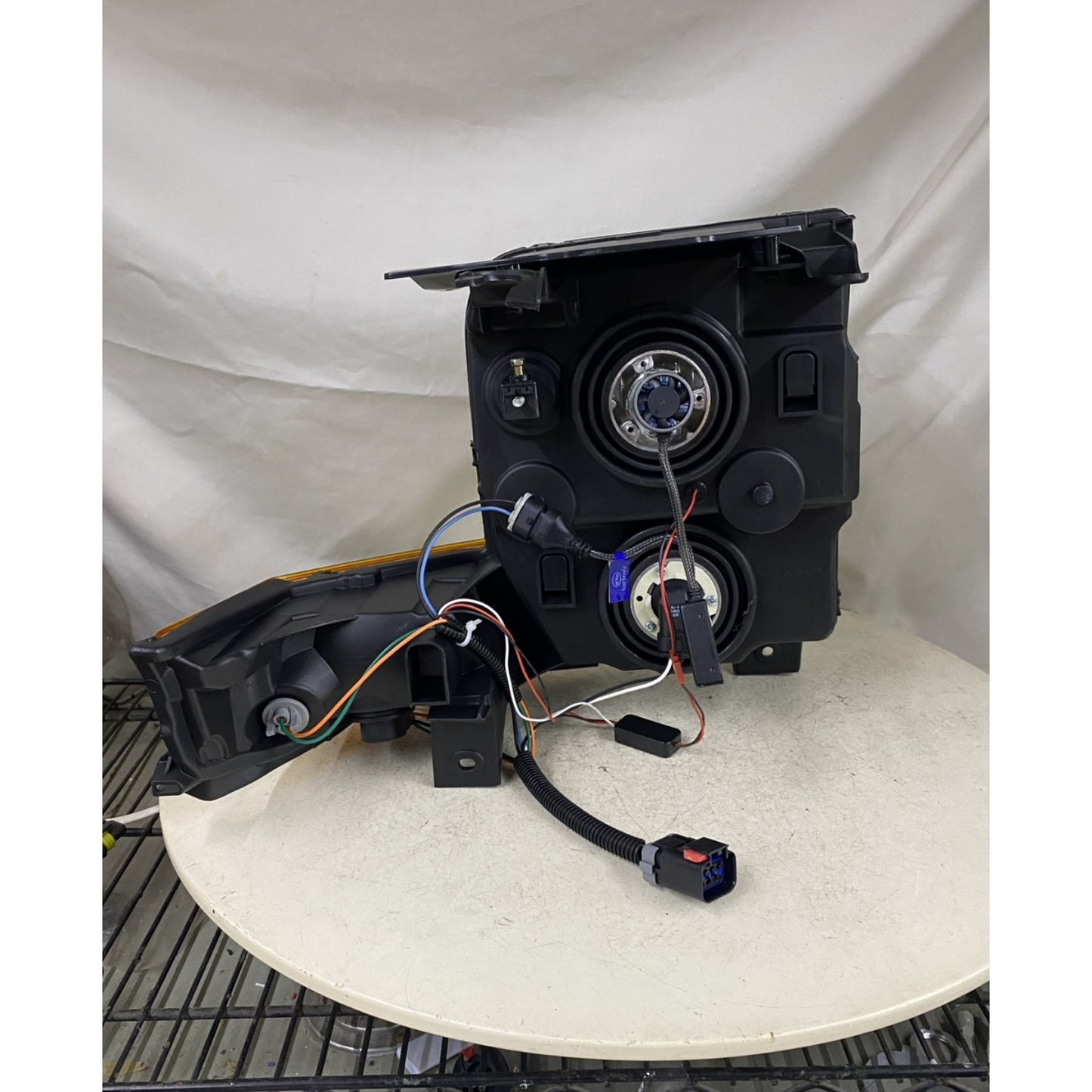 CrazyTheGod Commander 2006-2010 Guide LED Angel-Eye Projector Headlight Headlamp Black for JEEP LHD