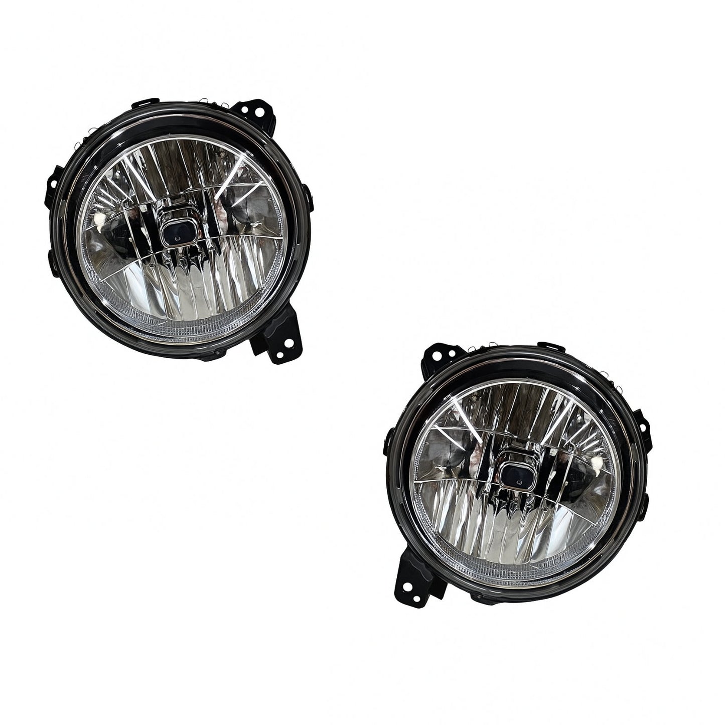 nullCrazyTheGod Gladiator 2018-Present OE Headlight Headlamp Chrome for JEEP