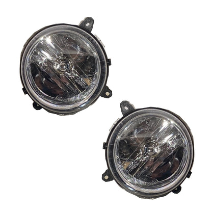 CrazyTheGod Patriot 2007-2015 OE Headlight Headlamp Chrome for JEEP