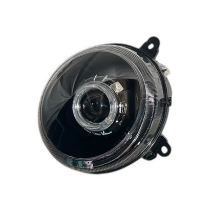 CrazyTheGod Patriot 2007-2015 Guide LED Angel-Eye Projector Headlight Headlamp Black for JEEP RHD