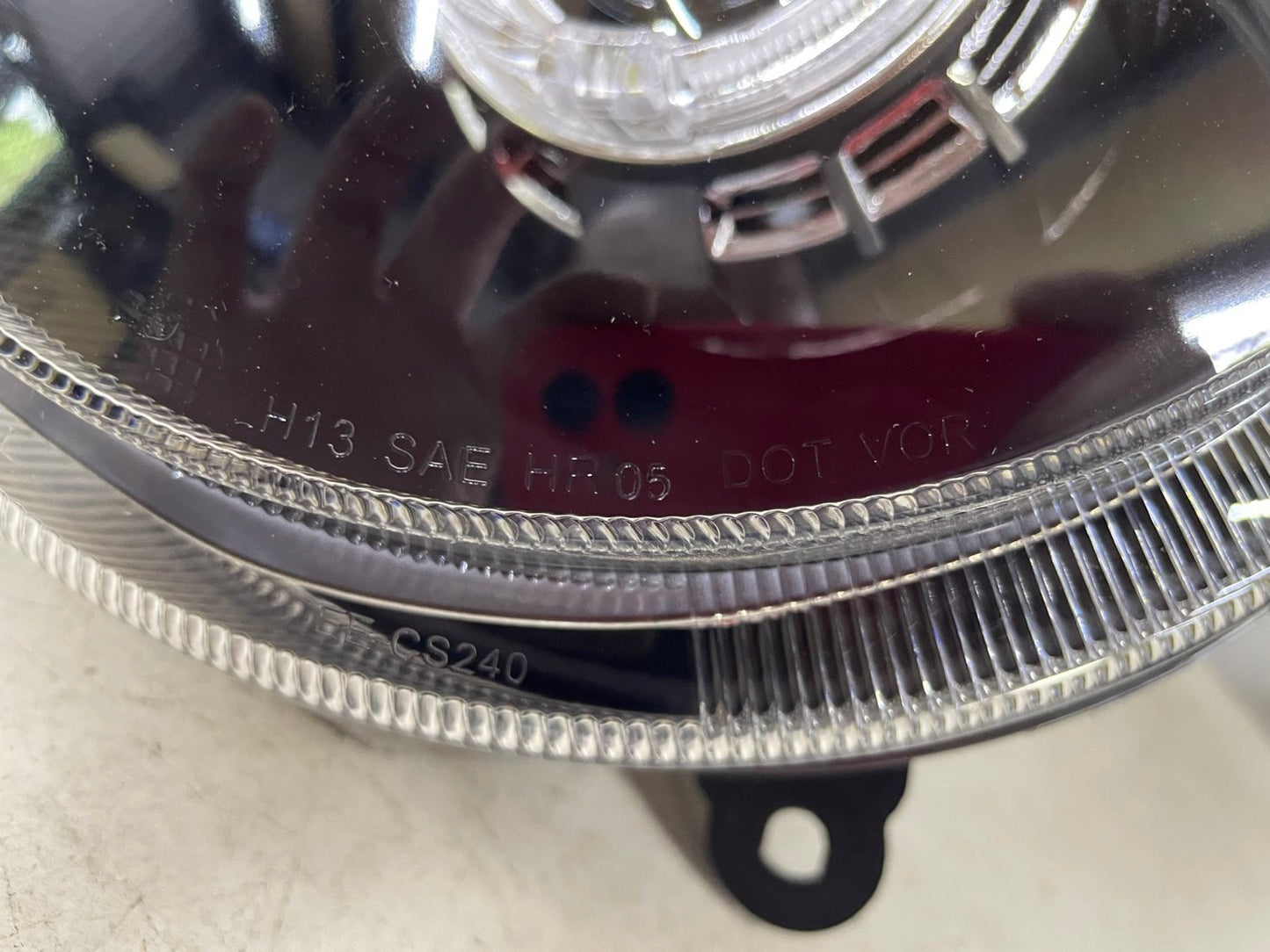 CrazyTheGod Patriot 2007-2015 Guide LED Angel-Eye Projector Headlight Headlamp Black for JEEP RHD