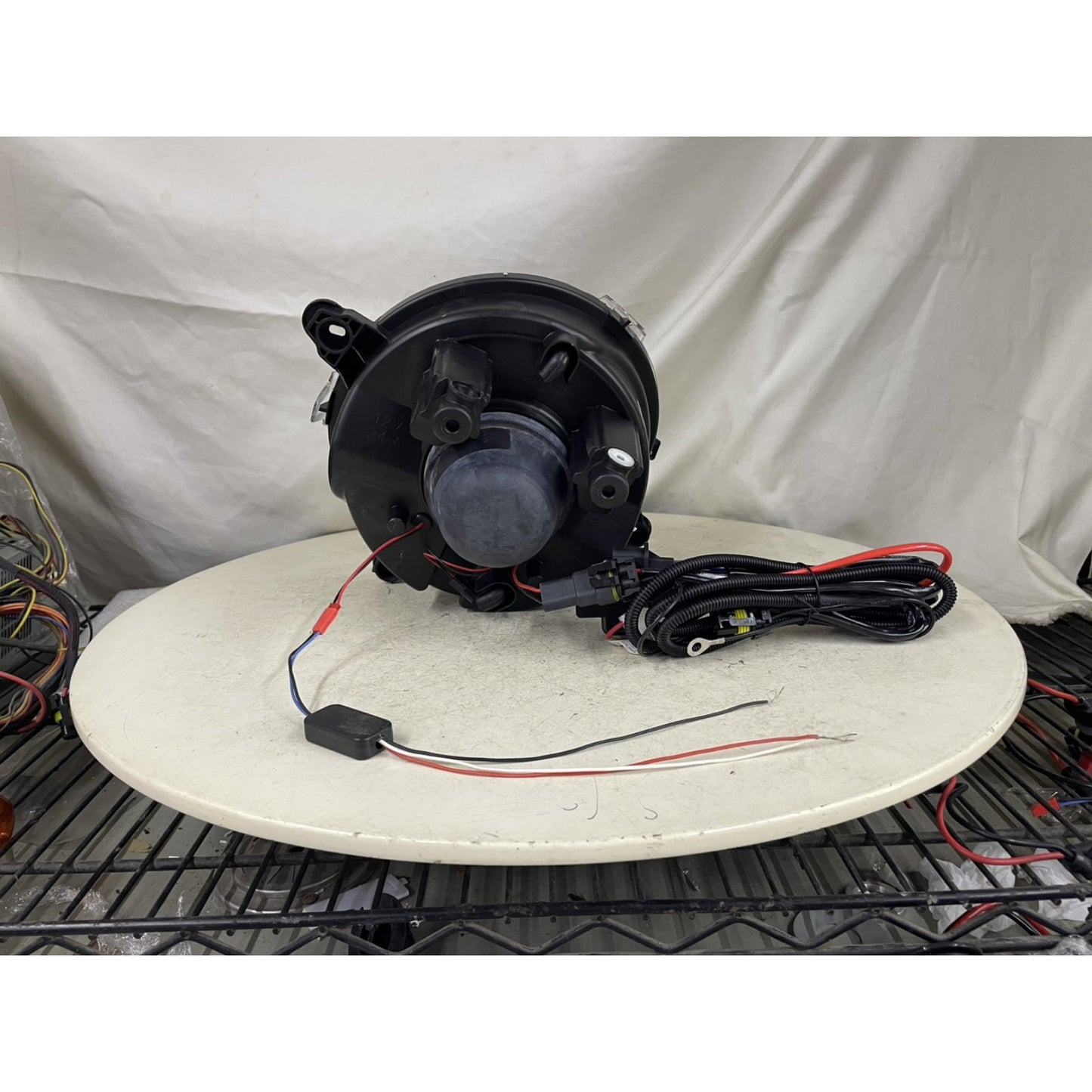 CrazyTheGod Patriot 2007-2015 Guide LED Angel-Eye Projector Headlight Headlamp Chrome for JEEP RHD