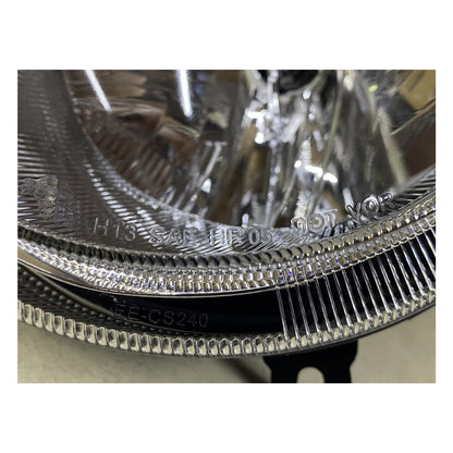 CrazyTheGod Patriot 2007-2015 Guide LED Angel-Eye Projector Headlight Headlamp Chrome for JEEP LHD