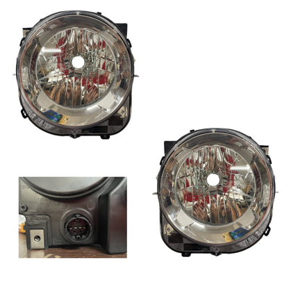CrazyTheGod Renegade 2015-2018 OE Headlight Headlamp Chrome for JEEP