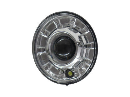 CrazyTheGod H1/H2 2003-2009 Truck LED Halo Projector Headlight Headlamp Chrome for HUMMER LHD