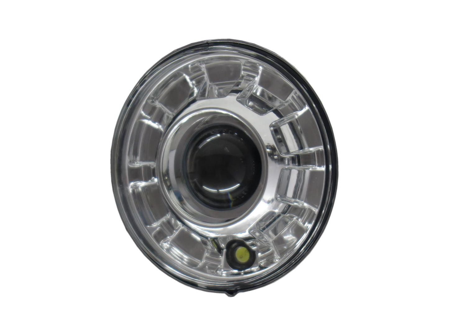 Đèn pha LED 7 inch tròn CrazyTheGod Chrome V2 cho xe RHD phổ thông