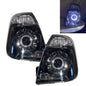 CrazyTheGod Bongo 2012-Present VAN Guide LED Angel-Eye Projector Headlight Headlamp Black for KIA RHD