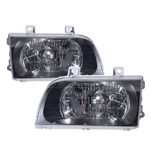 CrazyTheGod Sportage NB Thế hệ đầu tiên 1998-2002 Hatchback/SUV 3D/5D Đèn pha trong suốt Đèn pha màu đen cho KIA LHD