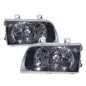CrazyTheGod Sportage NB First generation 1998-2002 Hatchback/SUV 3D/5D Clear Headlight Headlamp Black for KIA LHD