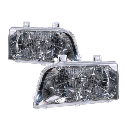 CrazyTheGod Sportage NB First generation 1998-2002 Hatchback/SUV 3D/5D Clear Headlight Headlamp Chrome for KIA LHD