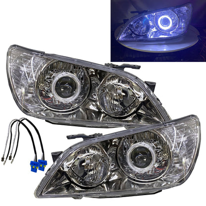 CrazyTheGod IS IS200/IS300 XE10 First generation 1999-2005 Sedan 4D Guide LED Angel-Eye Projector HID Headlight Headlamp Chrome for LEXUS LHD