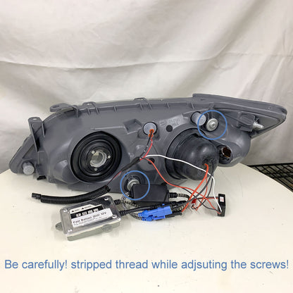 CrazyTheGod IS IS200/IS300 XE10 First generation 1999-2005 Sedan 4D Guide LED Angel-Eye Projector HID Headlight Headlamp Titanium Black for LEXUS LHD