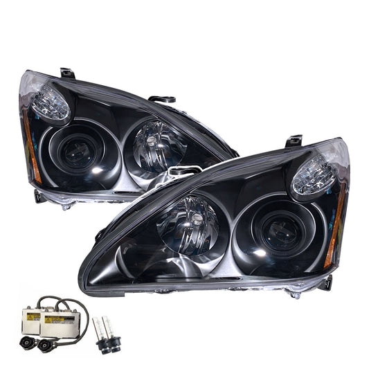 CrazyTheGod RX RX330/RX350/RX400H XU30 Second generation 2003-2009 SUV 5D D2S HID XENON Headlight Headlamp Black for LEXUS LHD