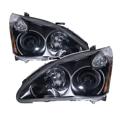 CrazyTheGod RX RX330/RX350/RX400H XU30 Thế hệ thứ hai 2003-2009 Đèn pha HID máy chiếu 5D SUV Đèn pha màu đen cho LEXUS RHD