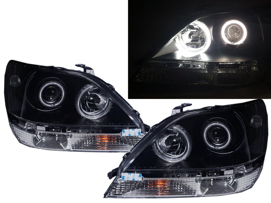 CrazyTheGod RX300 UX10 First generation 1999-2003 SUV 5D CCFL Projector Headlight Headlamp Black for LEXUS LHD