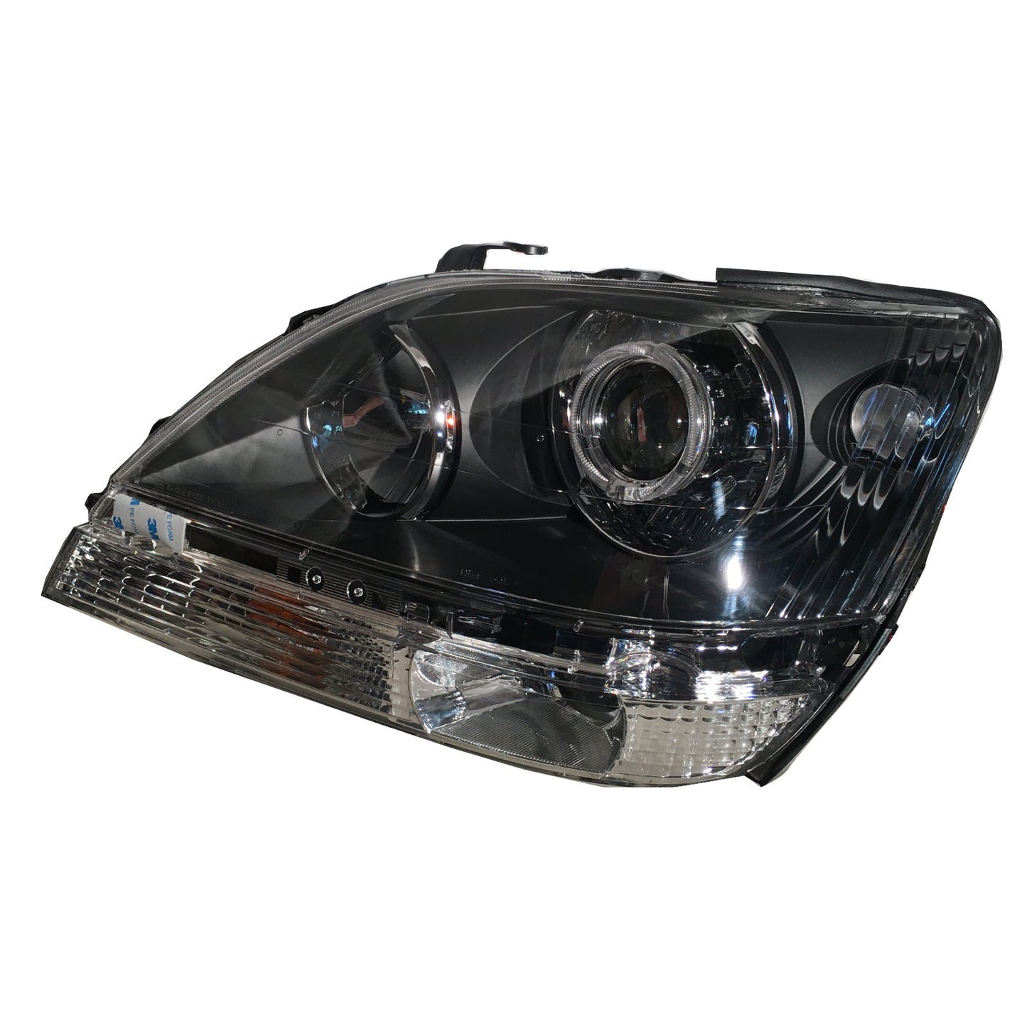 Đèn pha LED Angel-Eye Projector LED CrazyTheGod Storm 2012-2015 RV Guide màu đen cho Fleetwood RHD