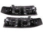 CrazyTheGod LANCER EVOLUTION EVO 6 Sixth generation 1998-2001 Sedan 4D Projector Headlight Headlamp Black for Mitsubishi RHD