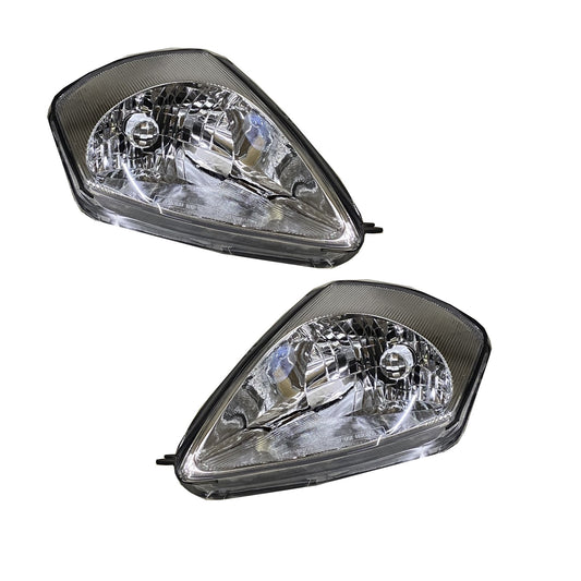 CrazyTheGod Eclipse 2003-2005 OE Headlight Headlamp Chrome for Mitsubishi