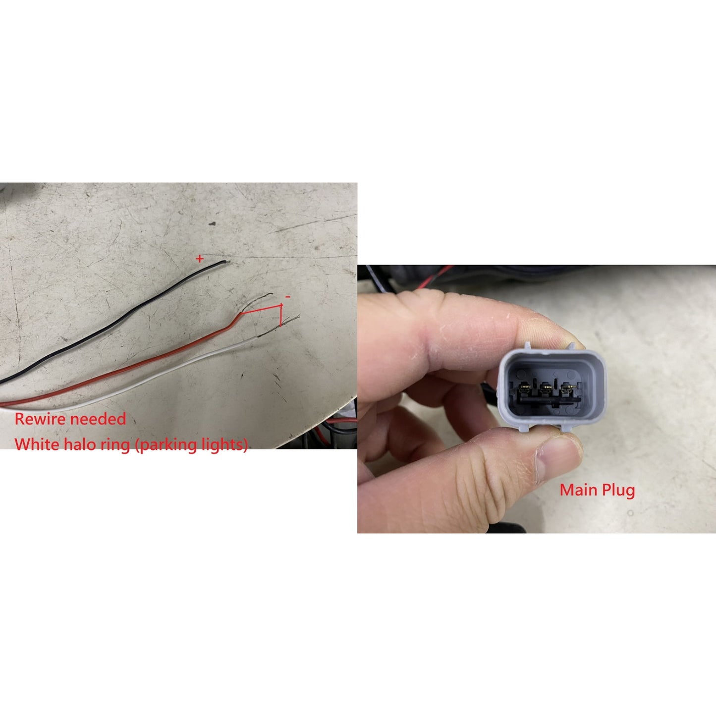 CrazyTheGod Eclipse 1997-1999 Guide LED Angel-Eye Projector Headlight Headlamp Black V2 for Mitsubishi LHD