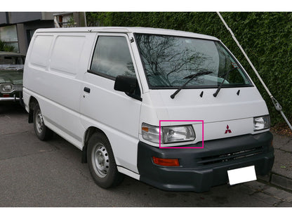 CrazyTheGod Express SF/SG/SH/SJ 1999-present VAN 4D Clear Headlight Headlamp Chrome for Mitsubishi LHD