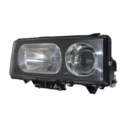 CrazyTheGod Fuso 355 1994-1996 Truck 2D Projector Headlight Headlamp Black for Mitsubishi LHD