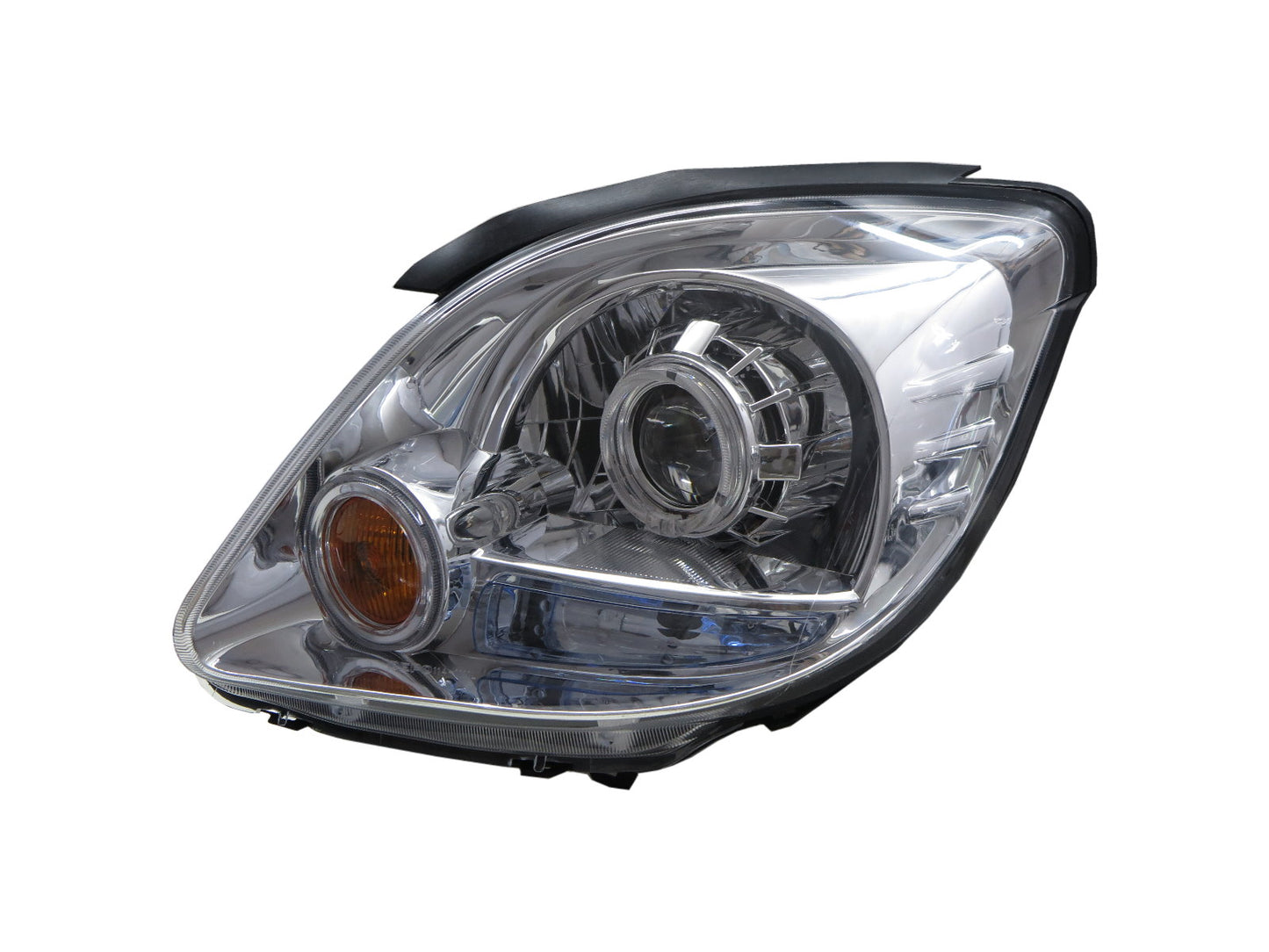 CrazyTheGod Jolie 2004-2008 Wagon/Truck 2D/5D Guide LED Angel-Eye Projector Headlight Headlamp Chrome for Mitsubishi RHD