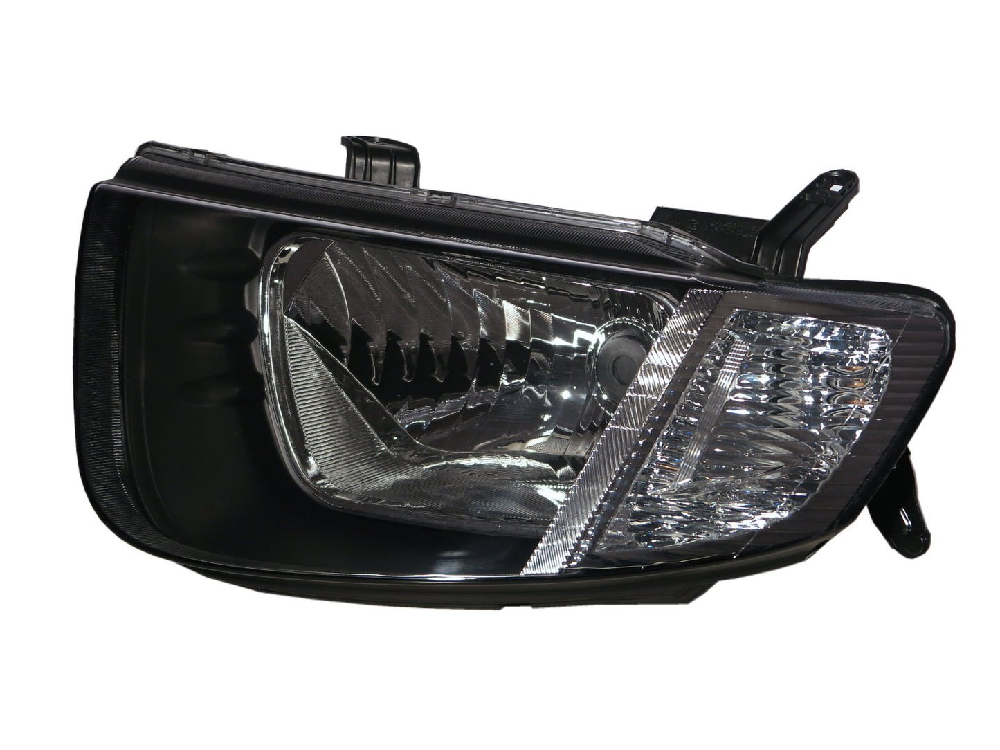 CrazyTheGod L200 Fourth generation 2005-2009 Pickup 2D Clear Headlight Headlamp Black for Mitsubishi RHD