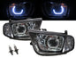 CrazyTheGod L200 Fourth generation 2005-2009 Pickup 2D Ubar Projector Headlight Headlamp Black for Mitsubishi LHD