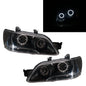 CrazyTheGod Lancer CEDIA/CG 2001-2003 Sedan/Wagon 4D/5D Guide LED Angel-Eye Projector Headlight Headlamp Black EU for Mitsubishi RHD