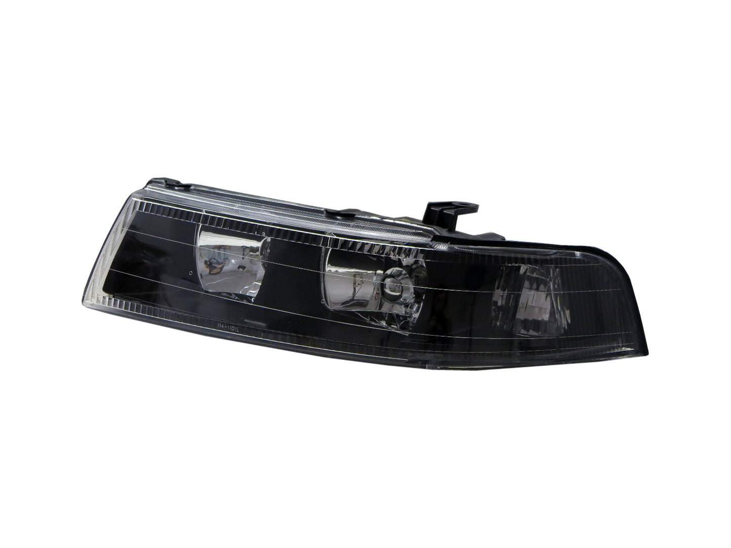 CrazyTheGod LANCER 1998-2001 Sedan 4D Clear Headlight Headlamp Black V2 for Mitsubishi LHD